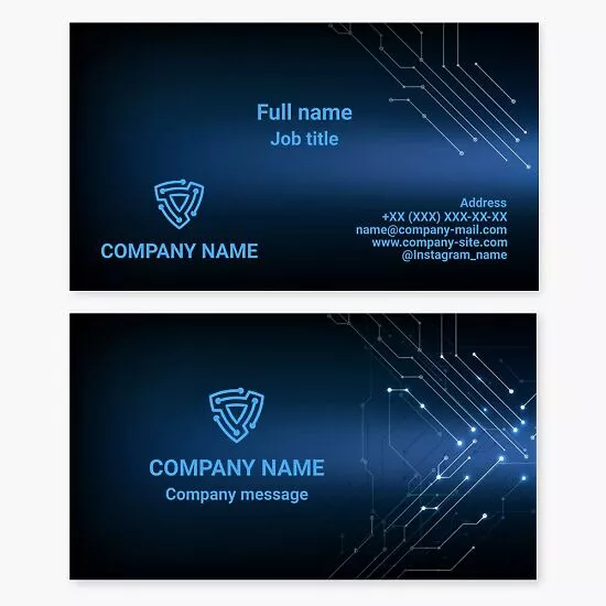 Shield Tech | Software Engineering Business Card Template