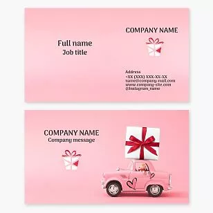 Gift Shop Business Card Template