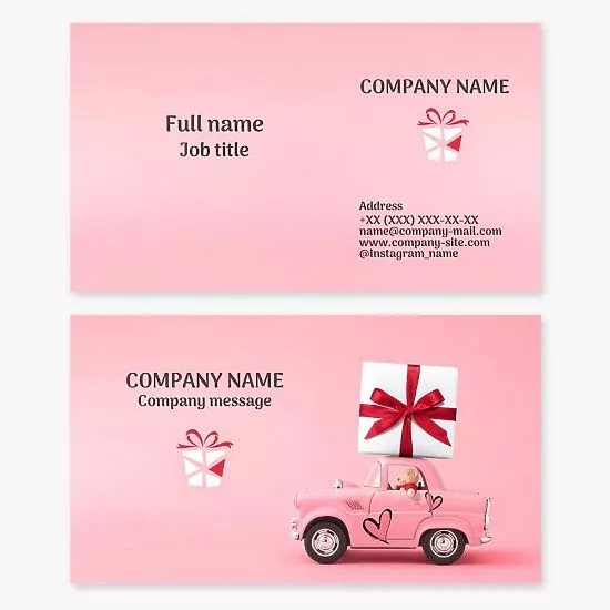 Gift Shop Business Card Template