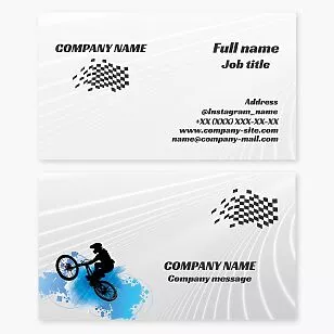 BMX Racing Business Card Template