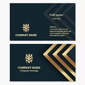 Abstract Royal Lion Business Card Template