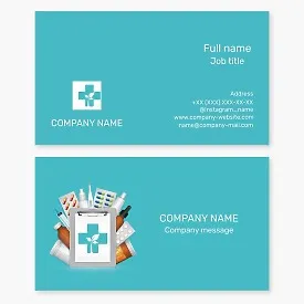 Pharmacy business card template