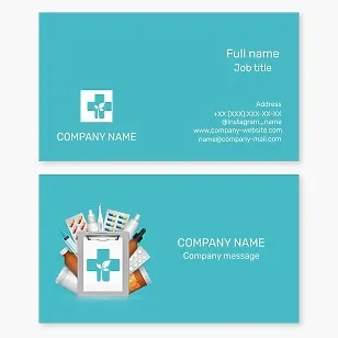 Pharmacy business card template
