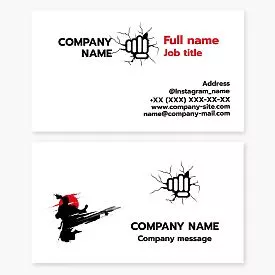 Martial Arts Business Card Template