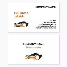 Automotive Repair Business Card Template