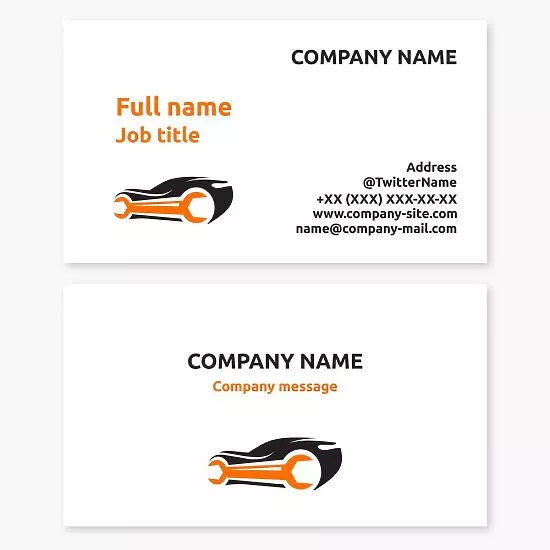 Automotive Repair Business Card Template