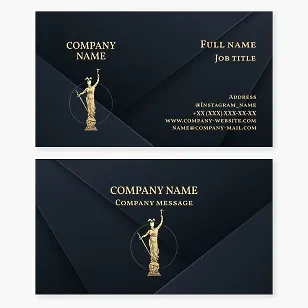 Circle Indianapolis Statue Business Card Logo Template. Symbol of remembrance and unity for the soldiers and sailors of the state of Indiana.