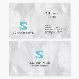 Pillow Themed Business Card Template