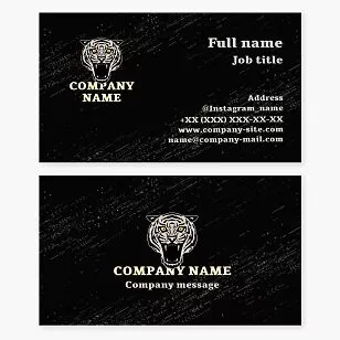 Tiger Logo Business Card Template