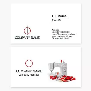 Sewing Business Card Template