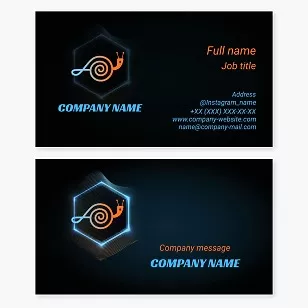 Music business card template