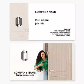 Interior Design | Door Business Card Template