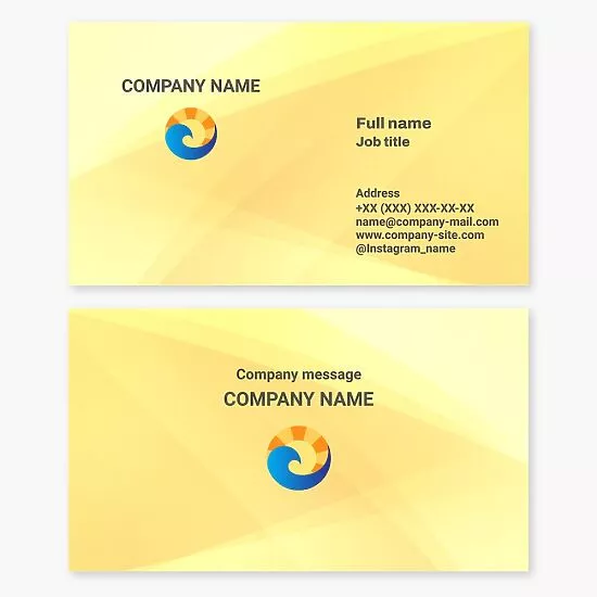 Lifebuoy Ring & Water Logo | Lifeguard Business Card Template