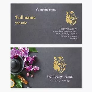 Zen Stones Wellness Business Card 