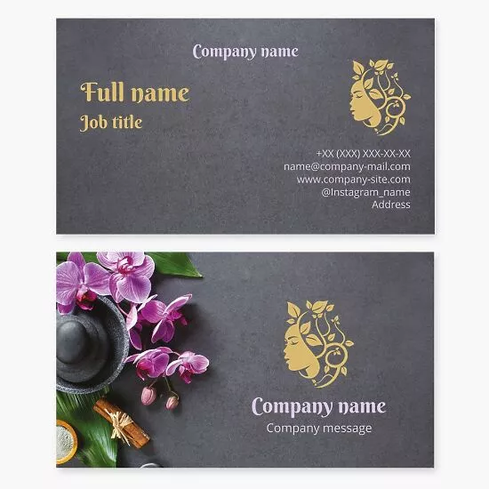 Zen Stones Wellness Business Card 