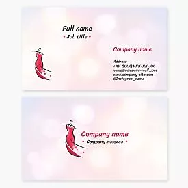 Fashion Designer Business Card Template