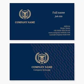 Law Firm Business Card Template