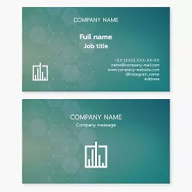 Business card template Finance
