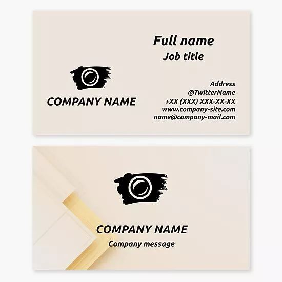 Camera Lens | Photographer Business Card Template