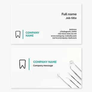 Dentistry business card template