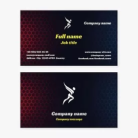 Generic Blue/Red Business Card