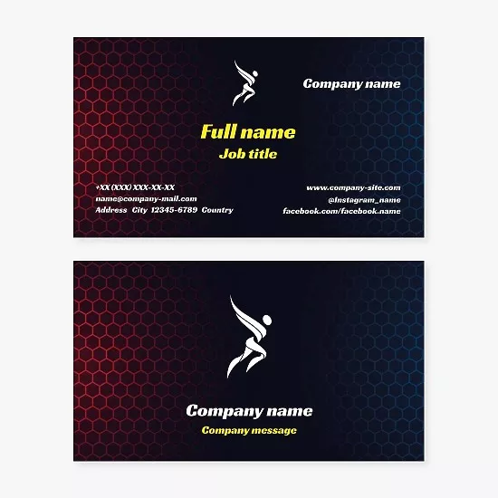 Generic Blue/Red Business Card