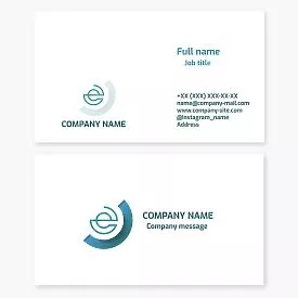 Business card template. Online store. E-commerce. Internet platform.