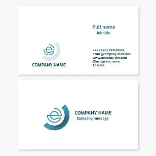 Business card template. Online store. E-commerce. Internet platform.