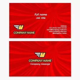 Delivery Service Business Card Template