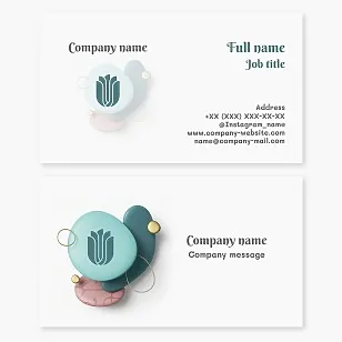 Business card template Art gallery, museum, exhibition