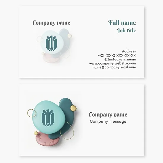 Business card template Art gallery, museum, exhibition