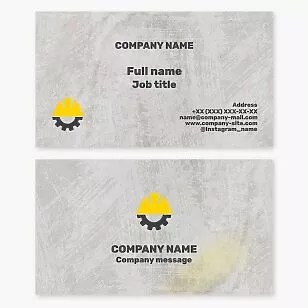 Civil Engineering Business Card Template