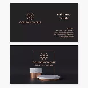 Jewelry Shop | Jewelry Stand Business Card Template