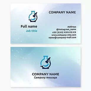 Chemistry Science Research Business Card Template