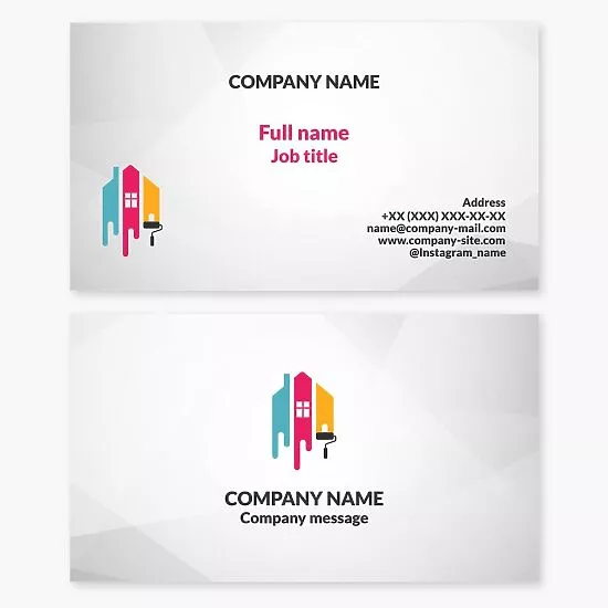 House Painting Service Business Card Template