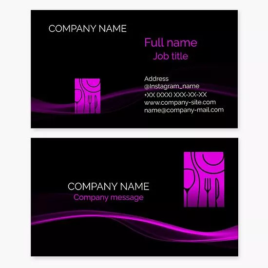 Restaurant Business Card Template