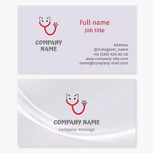 Veterinary Business Card Template