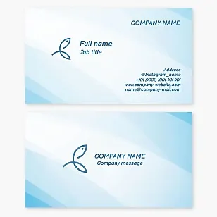 Fish business card template