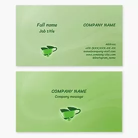 Generic Green Business Card Template