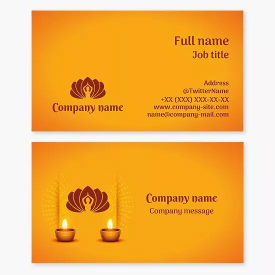 Yoga & Pilates Business Card Template