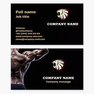 Fitness Business Card Template