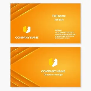 Business card template. Electrical equipment. Electrician. Lightning.