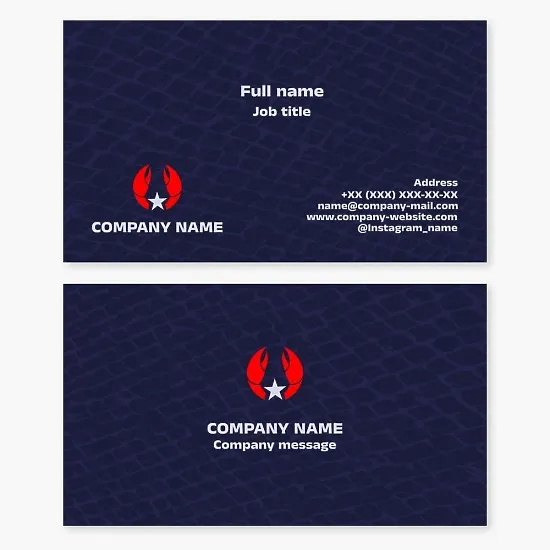 Lobster Seafood Business Card Template