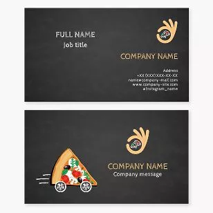 Pizza Delivery Service Business Card Template