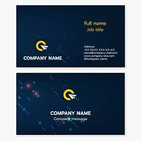 Paper Plane Target Board Logo Business Card Template