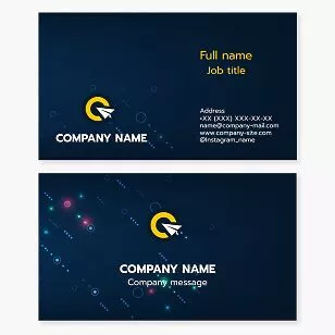 Paper Plane Target Board Logo Business Card Template