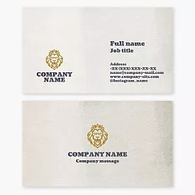 Royal Lion Business Card Template