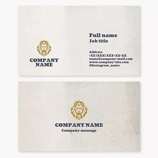 Royal Lion Business Card Template