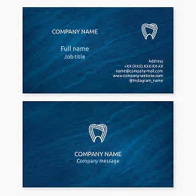 Business card template. Dentistry.