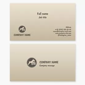 Bone Dog Treat Business Card Template